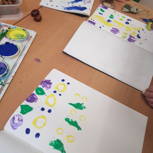 Repeating patterns inspired by William Morris.