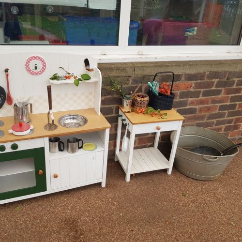 Our mud kitchen